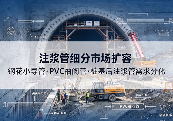 保定注浆管细分市场扩容，隧道钢花小导管、PVC 袖阀管、桩基后注浆管需求分化